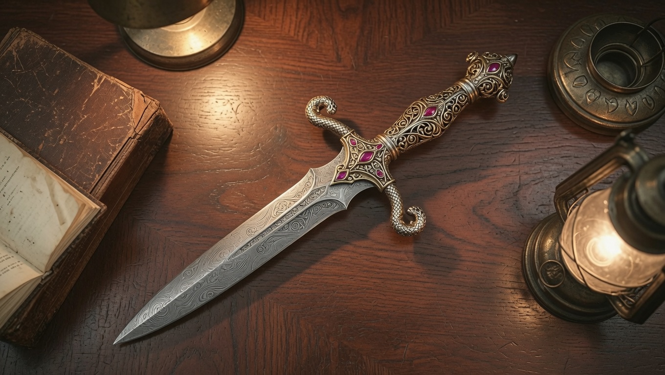 The murder weapon — a dagger