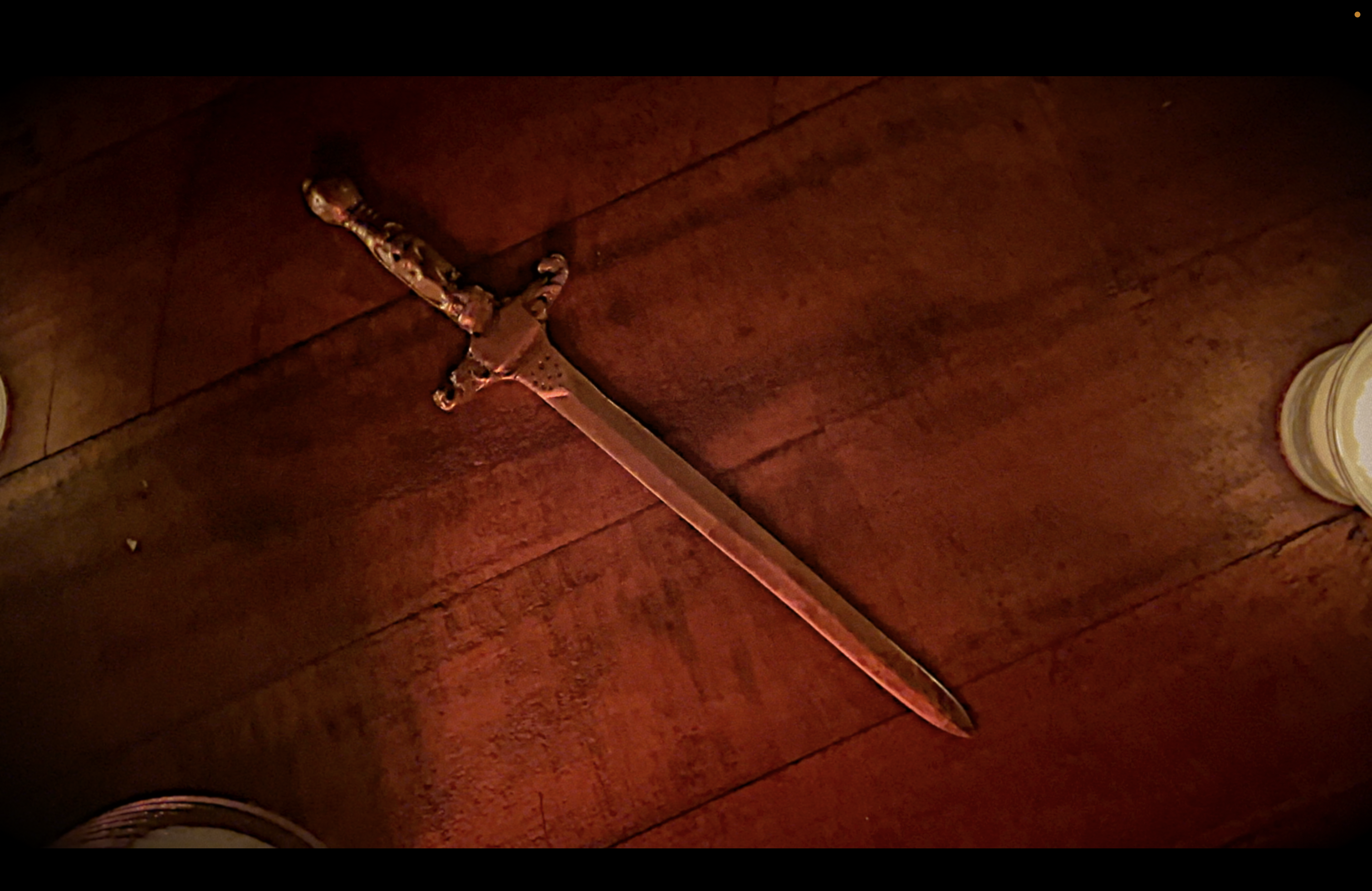 The murder weapon — a dagger